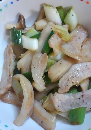 豚とろ白葱べっぴん玉ねぎスパイス炒め-レシピのメイン写真