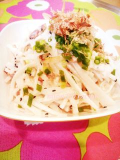 簡単♪梅マヨ大根サラダ-レシピのメイン写真