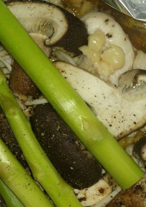 胸肉とキノコのオイスターソースホイル蒸し-レシピのメイン写真