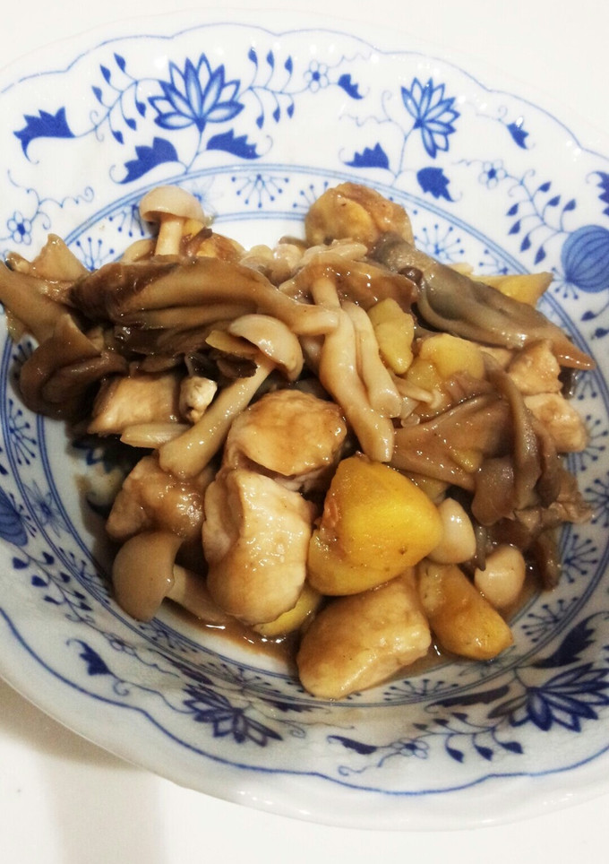 栗と鶏肉の炒め煮-レシピのメイン写真