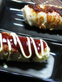 肉巻きチーズおにぎり(和風&マヨソース)-レシピのメイン写真