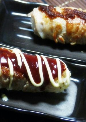 肉巻きチーズおにぎり(和風&マヨソース)-レシピのメイン写真