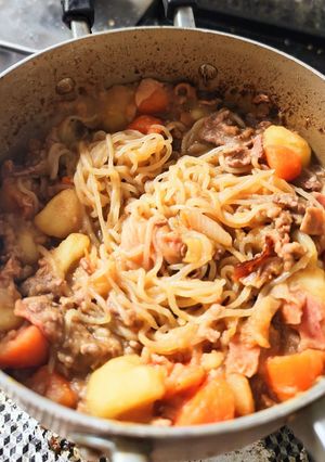 彼絶賛！はちみつバターのベーコン肉じゃが-レシピのメイン写真