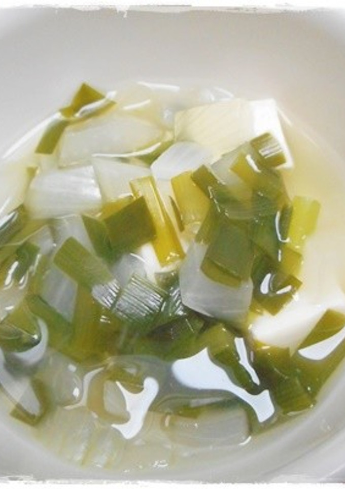 離乳食完了期　豆腐と新玉ねぎのスープ-レシピのメイン写真