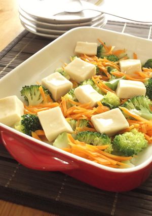 「小さなこうや」で温野菜　とろみドレ-レシピのメイン写真