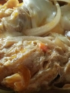 小さいフライパンで作る☆油揚げの卵とじ丼-レシピのメイン写真