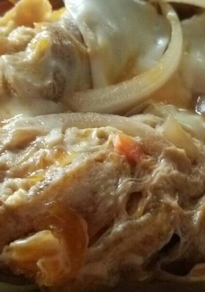 小さいフライパンで作る☆油揚げの卵とじ丼-レシピのメイン写真