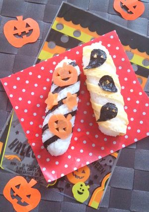 スティックおにぎり☆ハロウィン。-レシピのメイン写真