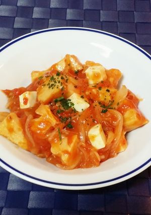 高野豆腐のとろりんトマトチーズ煮込み-レシピのメイン写真