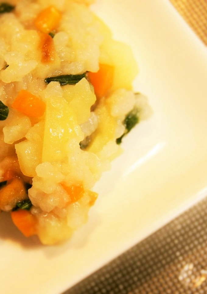 後期　旬の野菜で味噌おじや♪-レシピのメイン写真