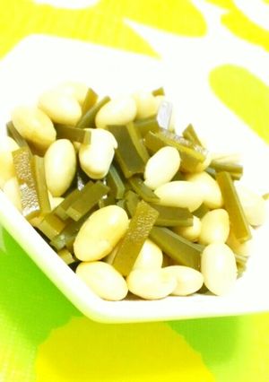 そばつゆでかんたん◎昆布と大豆の即席煮-レシピのメイン写真