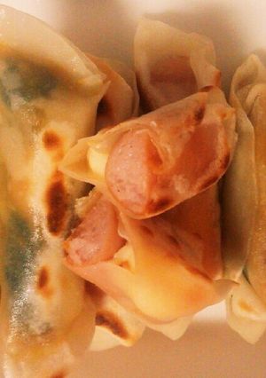 ♡手づかみ♡餃子の皮で朝ごはん♬-レシピのメイン写真