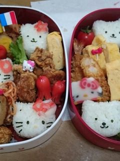 2015中学校運動会お弁当☆キティちゃん-レシピのメイン写真