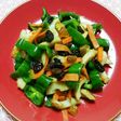 ちくわと野菜のレーズン入りカレー炒め