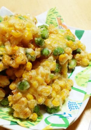 簡単!とうもろこしと枝豆のかき揚げ★-レシピのメイン写真