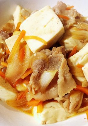 我が家の肉豆腐-レシピのメイン写真