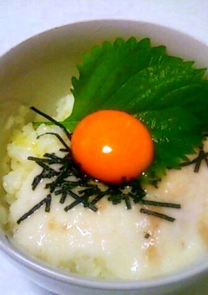 長芋でちょっと贅沢！山かけ月見ご飯-レシピのメイン写真