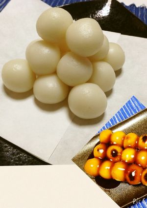 基本の月見団子、食べる時はみたらし団子で-レシピのメイン写真