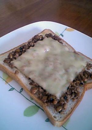 納豆チーズトースト-レシピのメイン写真