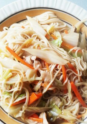 ワンポッドそうめん！焼きうどん風☆-レシピのメイン写真