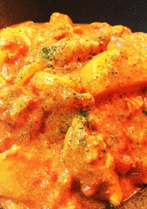 子供（幼児）も食べれるトマト煮込みカレー-レシピのメイン写真