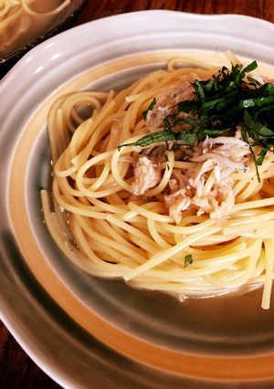 旨味いっぱい♡帆立としらすの和風パスタ-レシピのメイン写真