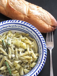 ジャガイモとインゲンのパスタバジル風味-レシピのメイン写真