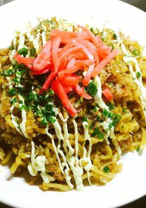 簡単！休日ランチに美味しいそばめし^ ^-レシピのメイン写真