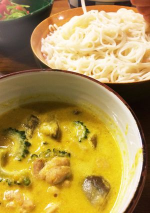 大好き！ゴーヤとカボチャのグリーンカレー-レシピのメイン写真