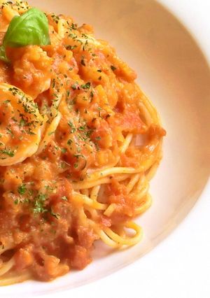 海老のトマトクリームパスタ-レシピのメイン写真