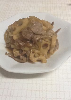 豚肉と蓮根のしぐれ煮-レシピのメイン写真