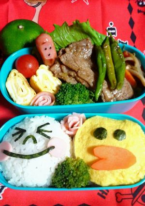 ラインキャラ弁-レシピのメイン写真