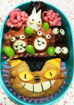 ❁キャラ弁❁おいなり猫バス❁-レシピのメイン写真