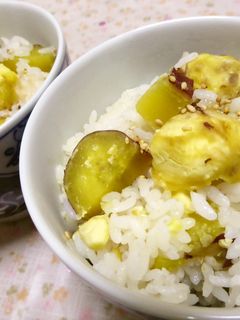 一度で二度おいしい♪栗&さつま芋ご飯。-レシピのメイン写真