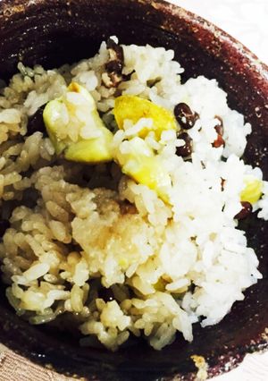 完全手作り!栗入りお赤飯-レシピのメイン写真