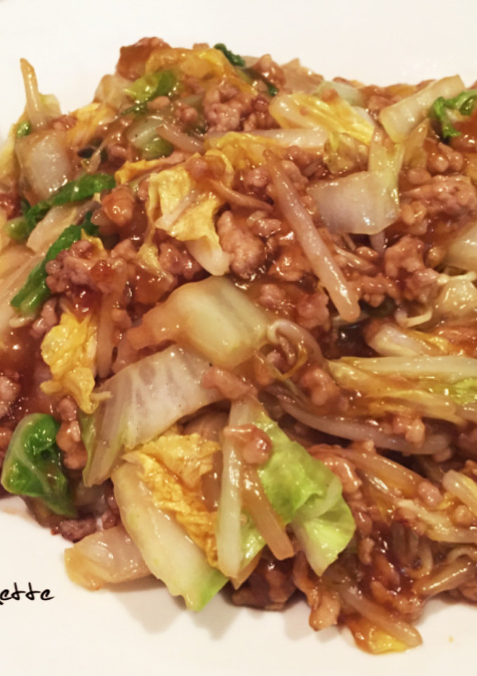 白菜とひき肉のうまトロ炒め-レシピのメイン写真