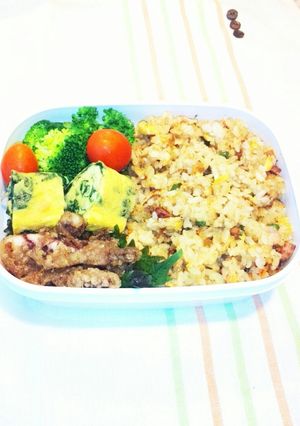 ♥旦那さん弁当♥本日はチャーハン!-レシピのメイン写真