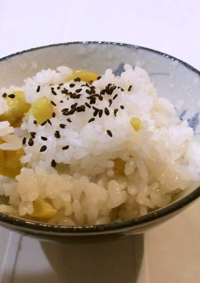 簡単、炊飯器、栗ご飯-レシピのメイン写真