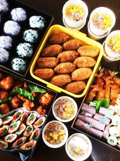 運動会お弁当2015 10人分-レシピのメイン写真