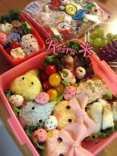 運動会*ほっぺちゃん&スライム賑やか弁当-レシピのメイン写真