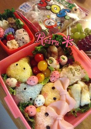 運動会*ほっぺちゃん&スライム賑やか弁当-レシピのメイン写真