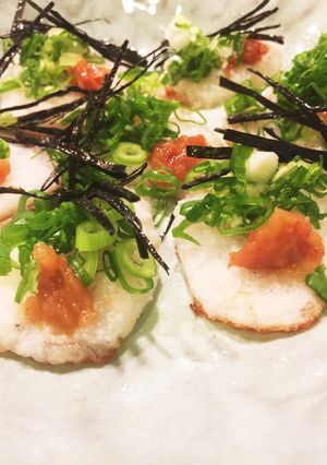 山芋とちりめんじゃこお焼きのご馳走-レシピのメイン写真