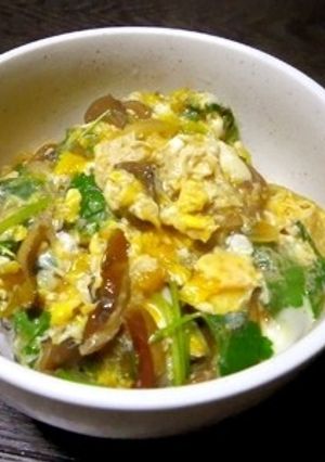 ラクヨウ（ハナイグチ）で「落葉丼」-レシピのメイン写真