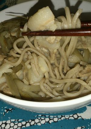 あつあつ豚肉とゴボウのお蕎麦-レシピのメイン写真