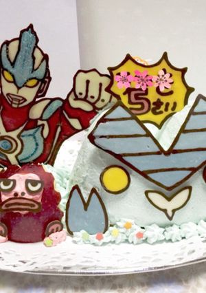 キャラケーキ♪ウルトラマンギンガ☆-レシピのメイン写真