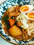 余りカレーでカレーうどん♡めんつゆで簡単