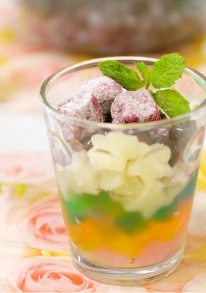 ブルーベリーのキラキラ☆ゼリーポンチ-レシピのメイン写真