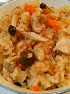 ☆男飯☆003 鶏しめじ炊き込みご飯-レシピのメイン写真