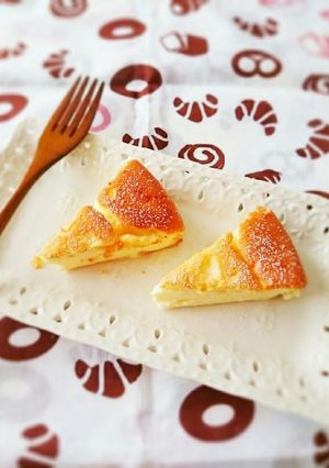 水切りヨーグルトでスフレチーズケーキ-レシピのメイン写真