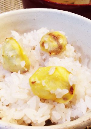 わぁい、栗ごはん！ ホックホク-レシピのメイン写真